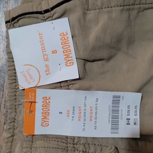 Gymboree boys or girls age  7/8 Size 8 pants with pockets and pin stripe on side - Picture 7 of 8